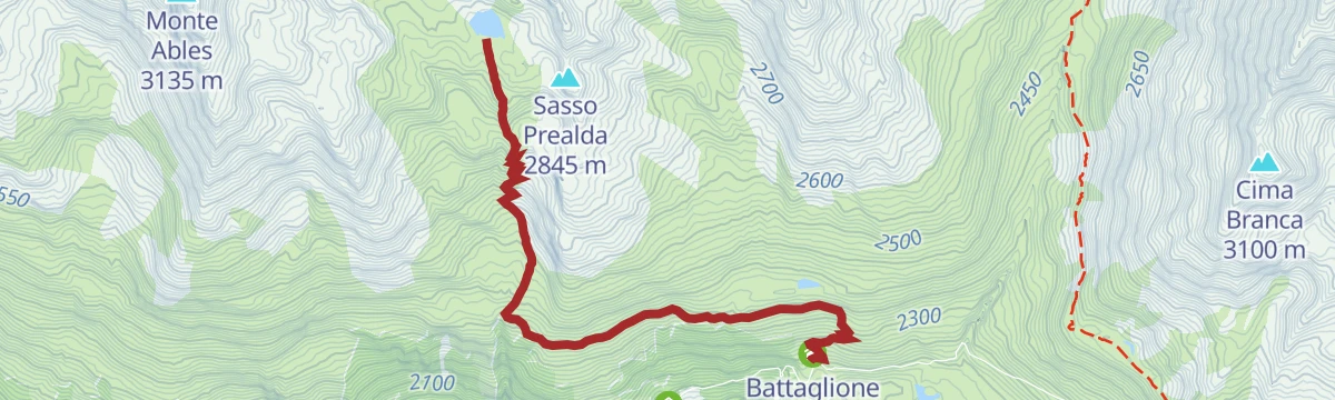 Route map: Lake Manzina